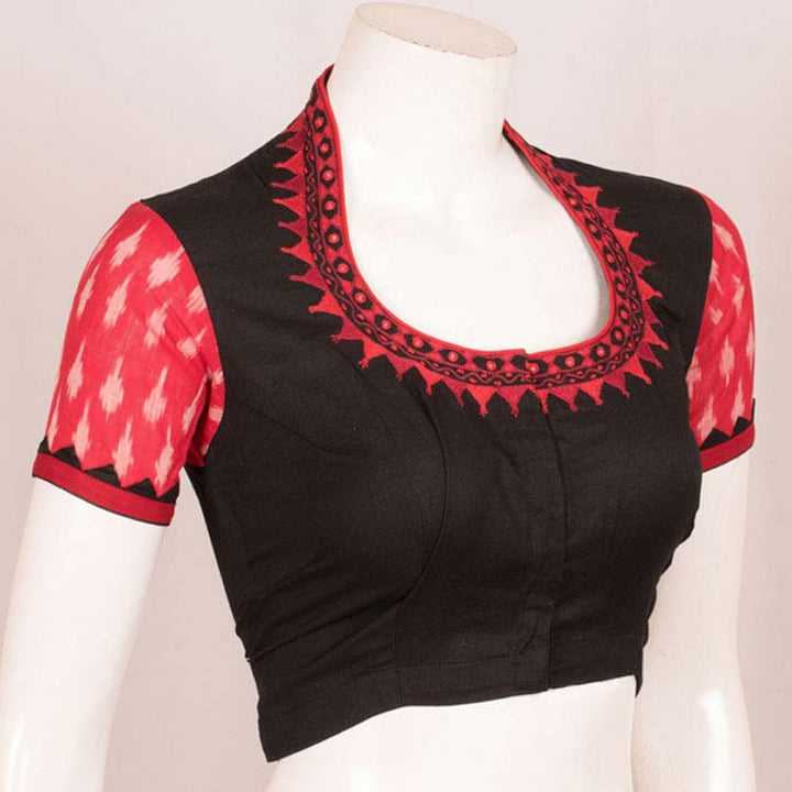 Hand Embroidered Mirror Work Cotton Blouse 10047990