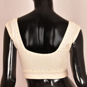 Hand Embroidered Mirror Work Cotton Blouse 10048391