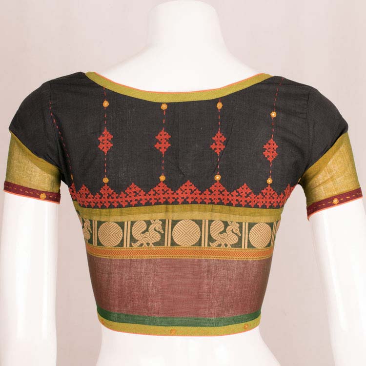 Hand Embroidered Kanchi Cotton Blouse 10048392