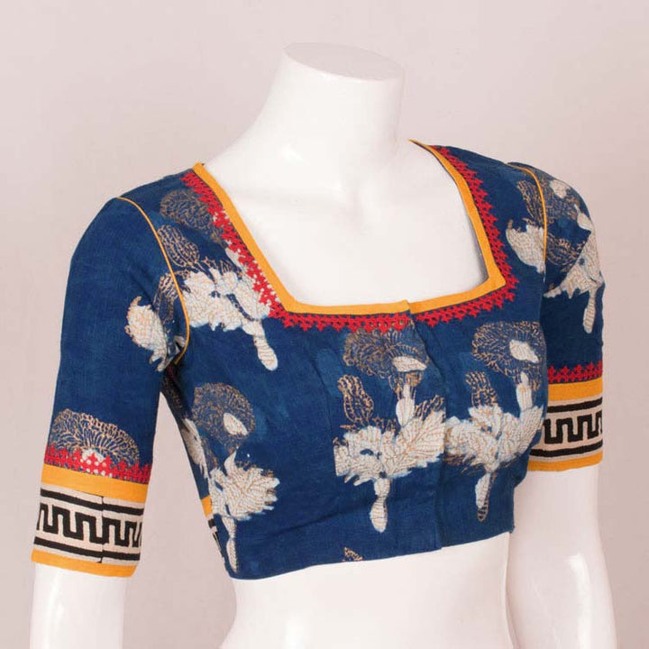 Handcarafted Printed Embroidered Cotton Blouse 10049608