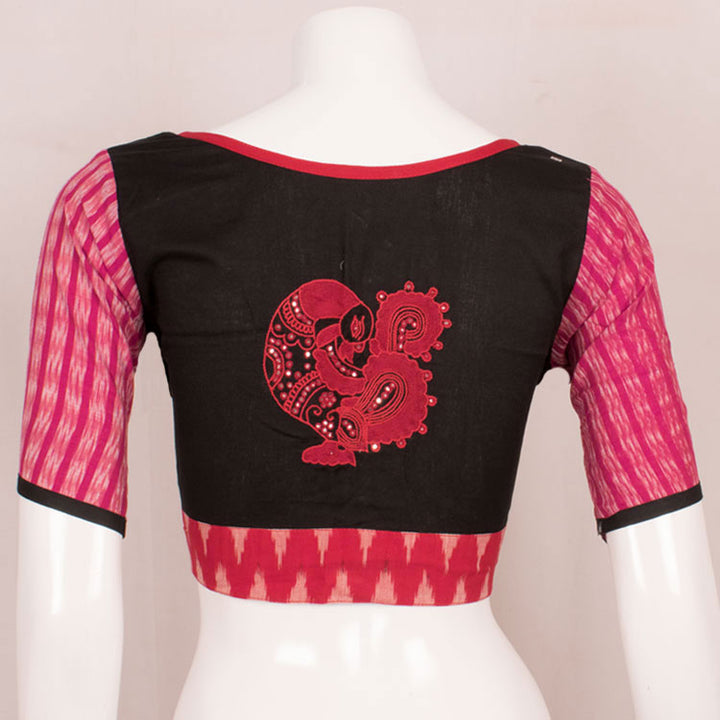 Hand Embroidered Mirror Work Cotton Blouse 10051192