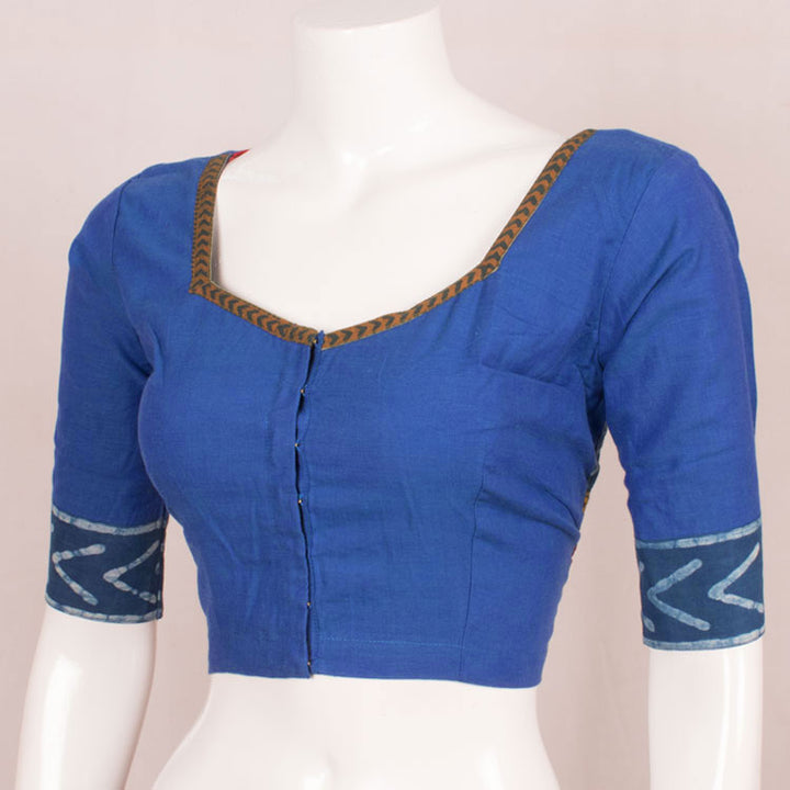 Hand Embroidered Mirror Work Cotton Blouse 10051193