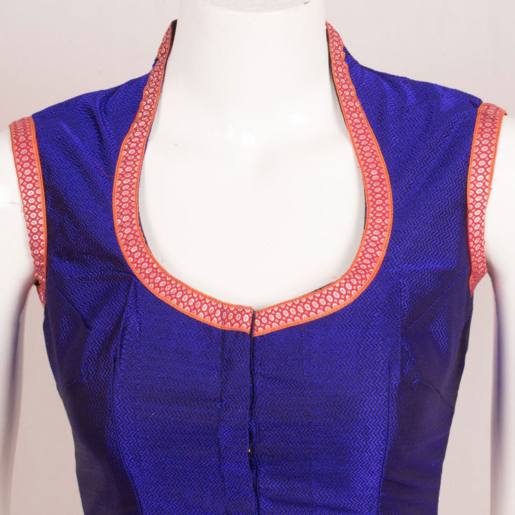 Handcrafted Embroidered Silk Cotton Blouse 10051198