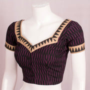 Hand Embroidered Mirror Work Cotton Blouse 10051206