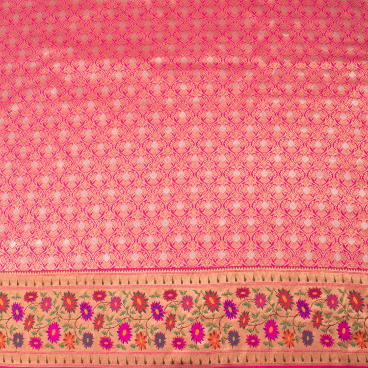 Universal Size Banarasi Katan Silk Langa Choli Material 10053240
