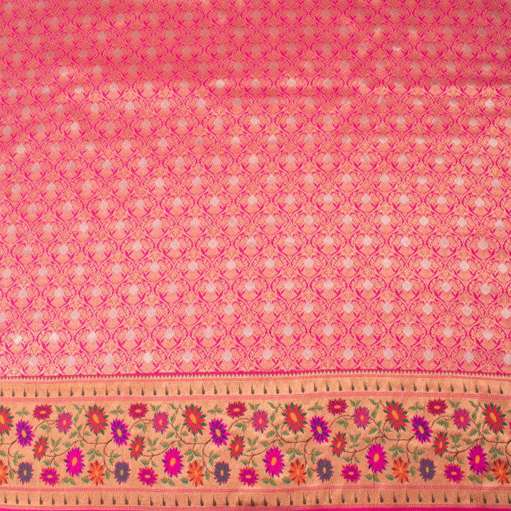 Universal Size Banarasi Katan Silk Langa Choli Material 10053240