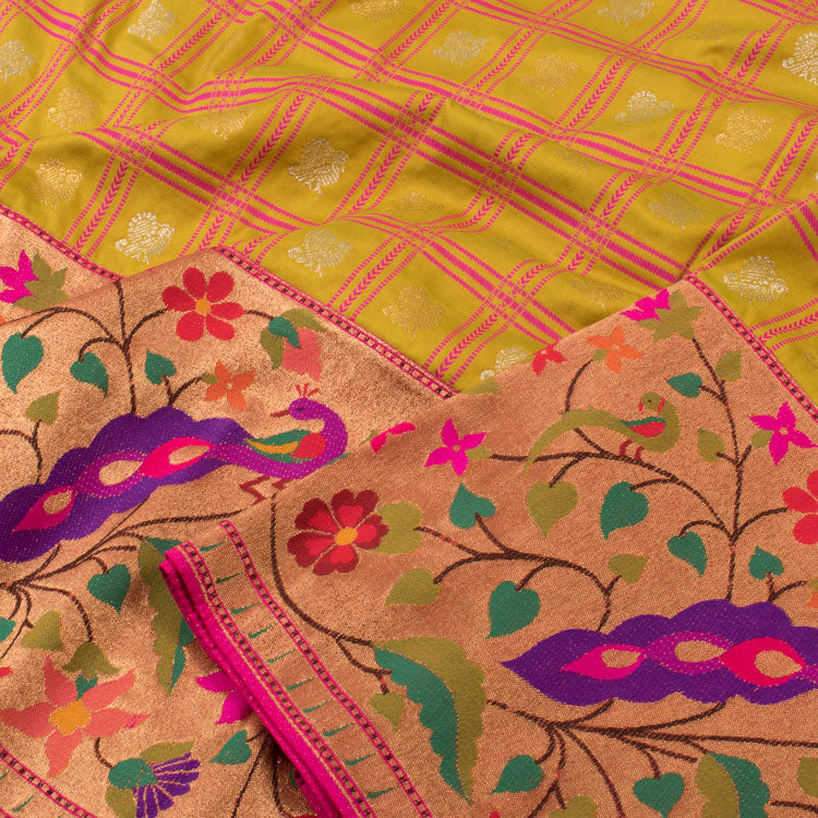 Universal Size Banarasi Katan Silk Langa Choli Material 10053243