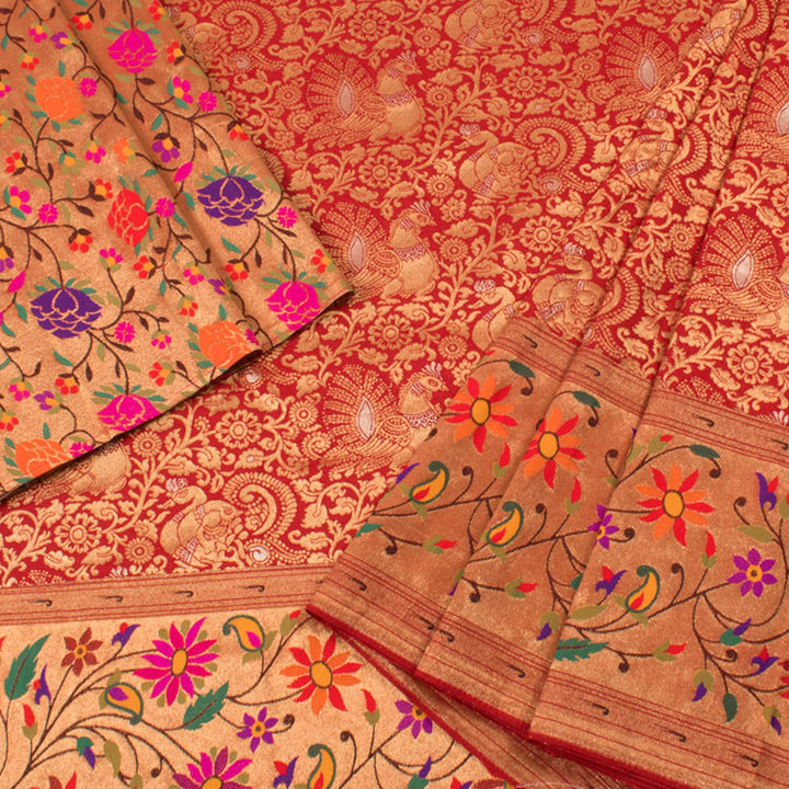 Universal Size Banarasi Katan Silk Langa Choli Material 10053246