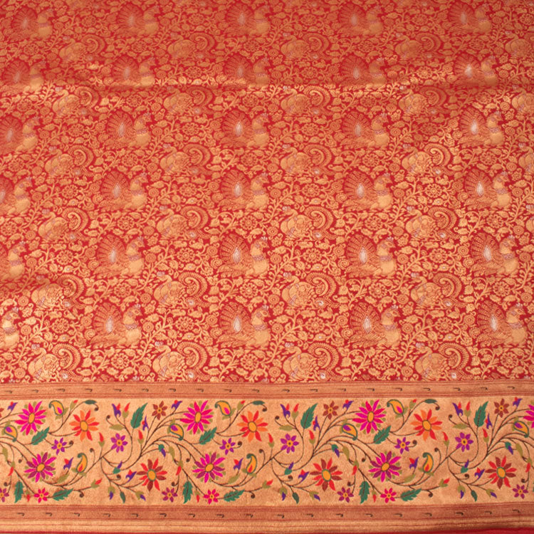Universal Size Banarasi Katan Silk Langa Choli Material 10053246