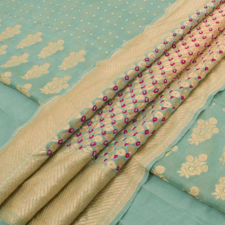 Handloom Banarasi Katrua Georgette Salwar Suit Material 10042790