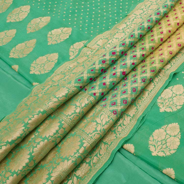 Handloom Banarasi Katrua Georgette Salwar Suit Material 10042791