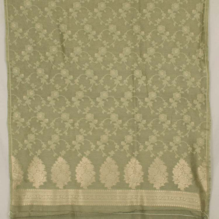 Handloom Banarasi Katrua Silk Cotton Salwar Suit Material 10045917