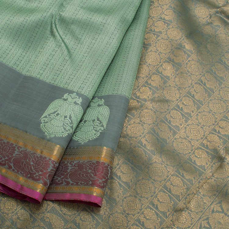 Kanjivaram Pure Zari Jacquard Silk Saree 10052153