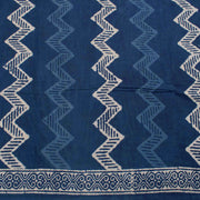 Dabu Printed Indigo Mulmul Cotton Saree 10032341