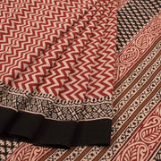 Bagru Printed Mulmul Cotton Saree 10032347