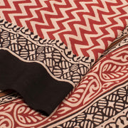 Bagru Printed Mulmul Cotton Saree 10032347