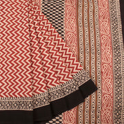 Bagru Printed Mulmul Cotton Saree 10032347