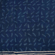 Dabu Printed Indigo Mulmul Cotton Saree 10032351