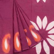 Shibori Dyed Mulmul Cotton Saree 10032353