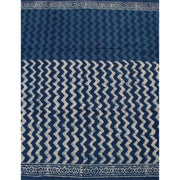 Dabu Printed Indigo Mulmul Cotton Saree 10039201
