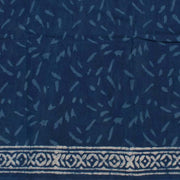Dabu Printed Indigo Mulmul Cotton Saree 10039201