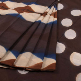 Shibori Dyed Mulmul Cotton Saree 10039215