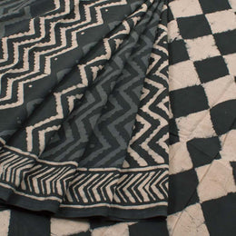 Dabu Printed Mulmul Cotton Saree 10039217