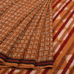 Dabu Printed Mulmul Cotton Saree 10039218