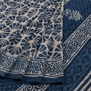 Bagru Printed Mulmul Cotton Saree 10039220