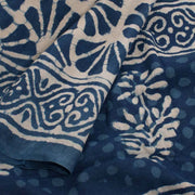 Bagru Printed Mulmul Cotton Saree 10039220