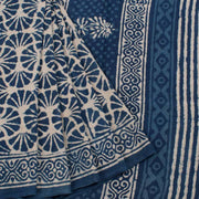 Bagru Printed Mulmul Cotton Saree 10039220