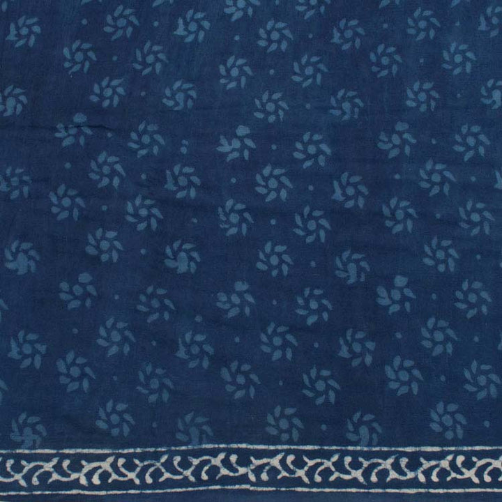Bagru Printed Mulmul Cotton Saree 10039224