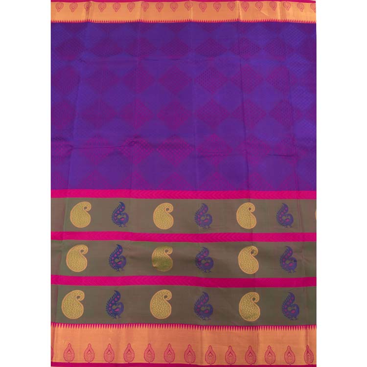 Kanjivaram Pure Silk Jacquard Saree 10031736