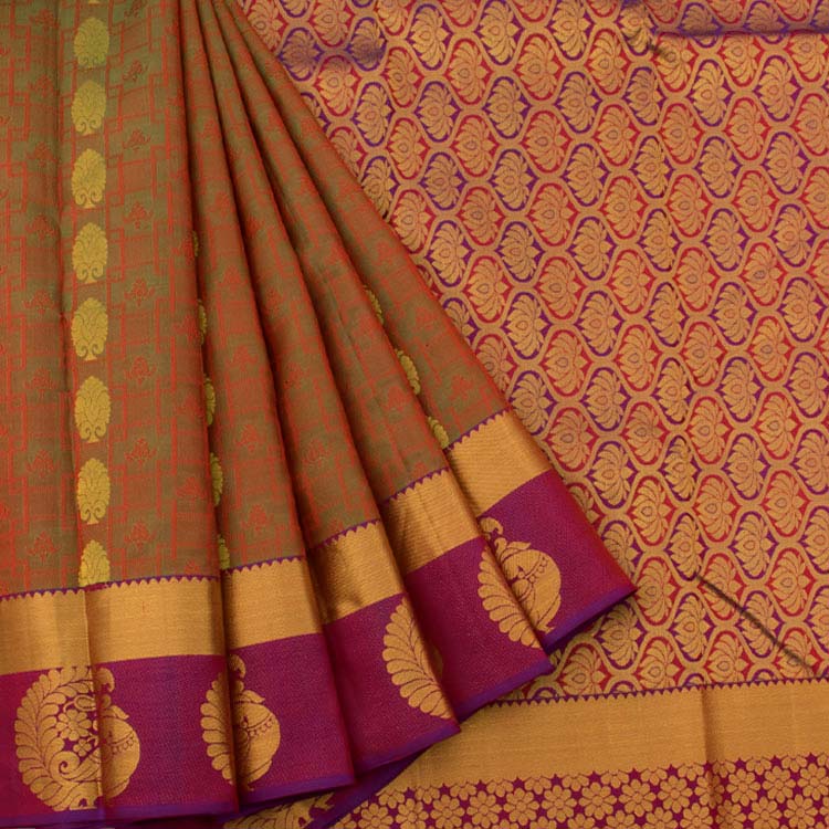 Kanjivaram Pure Silk Jacquard Saree 10042197