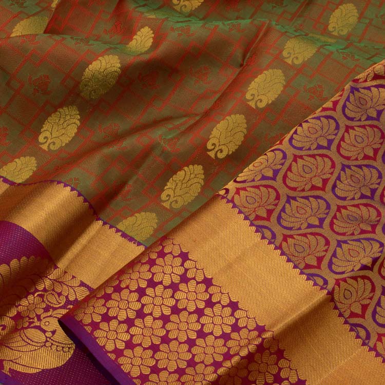 Kanjivaram Pure Silk Jacquard Saree 10042197