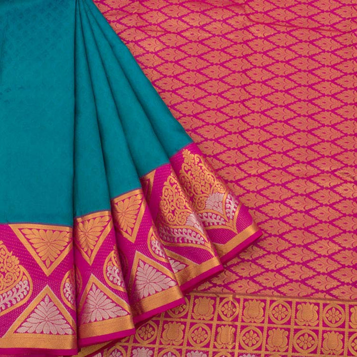 Kanjivaram Pure Silk Jacquard Saree 10043652