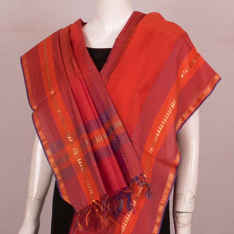 Handloom Maheshwari Silk Cotton Dupatta 10045803