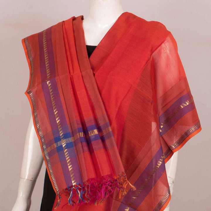 Handloom Maheshwari Silk Cotton Dupatta 10045806