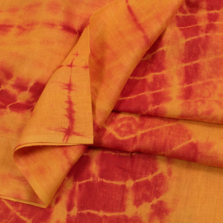 Shibori Dyed Bhagalpur Linen Kurta Material 10041864
