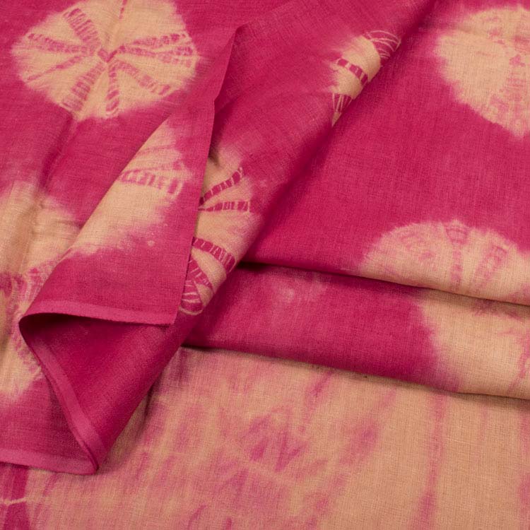 Shibori Dyed Bhagalpur Linen Kurta Material 10041868