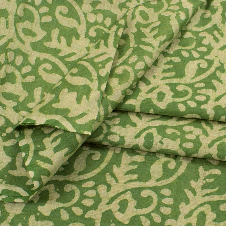 Batik Printed Bhagalpur Khadi Cotton Kurta Material 10041871