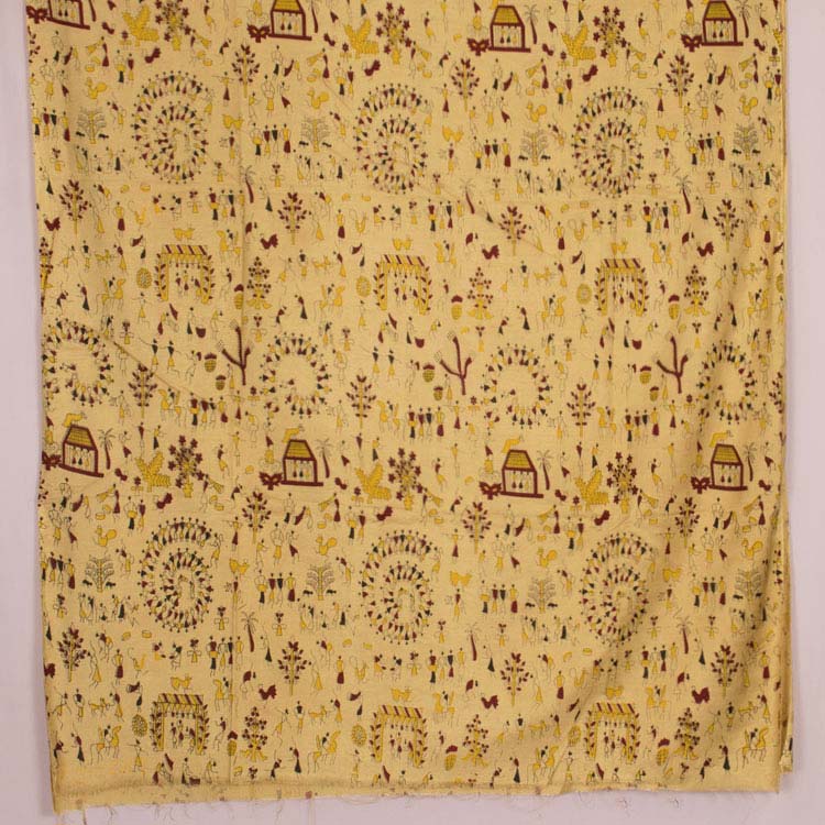 Printed Bhagalpur Silk Salwar Suit Material 10040284