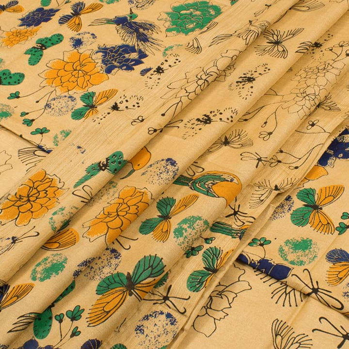 Printed Bhagalpur Silk Salwar Suit Material 10040306