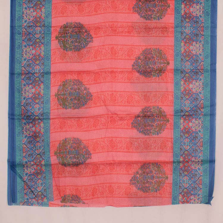 Hand Block Printed Bhagalpur Cotton Salwar Suit Material 10047575