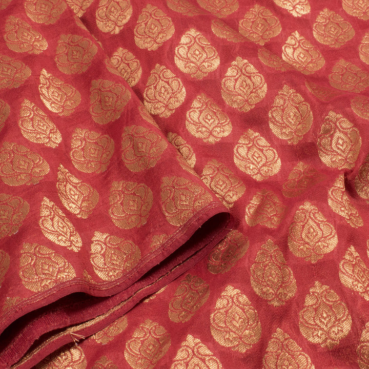 Handloom Banarasi Silk Blouse Material 10031745