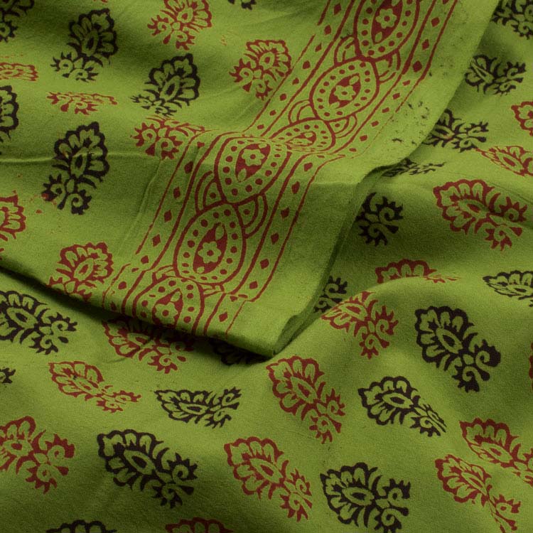 Hand Block Printed Cotton Blouse Material 10038342