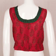 Hand Block Printed Cotton Crop Top 10048568
