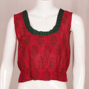 Hand Block Printed Cotton Crop Top 10048568