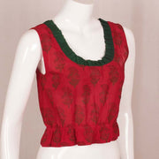 Hand Block Printed Cotton Crop Top 10048568