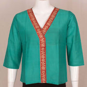 Hand Block Printed Cotton Top 10048571